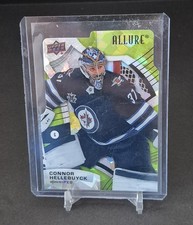 2021-22 Upper Deck Allure Green Rainbow Die-Cut #87  Connor Hellebuyck /99
