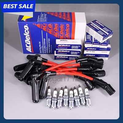 #ad 8Pcs OEM 9748RR Wires amp; 41 962 Spark Plugs 19299585 For Chevy 4.8L 5.3L 6.0L V8 $55.99