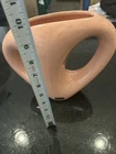 Vintage Haeger Blush Peach Abstract Loop Vase 10" MCM Modern