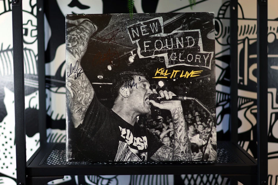 New Found Glory Kill It Live Yellow Vinyl SIGNED 2xLP Record RARE /300 OOP - Image 2 of 4