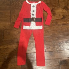 Target 2 piece red Santa Christmas Holiday pajama set boys girls sz 10 preowned