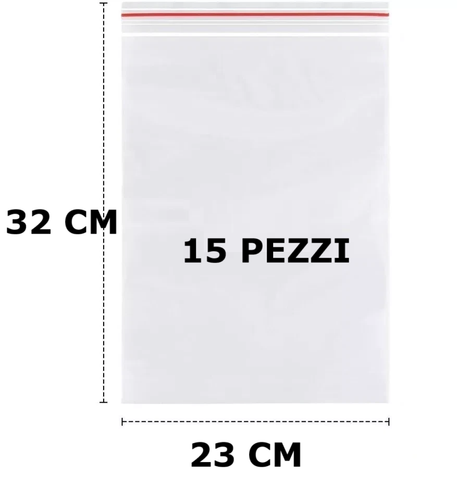 Buste Bustine Sacchetti Trasparenti Zip Richiudibili Plastica Varie Misure e QTA - Photo 470/495
