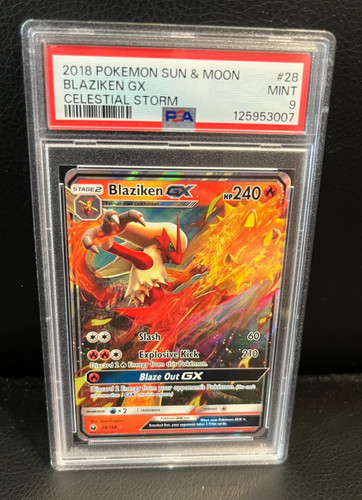 Blaziken-GX graded PSA 9 for sale on eBay