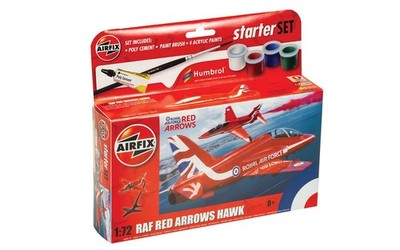 Airfix Small Starter Set Red Arrows Hawk  Model