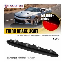 LED Rear 3rd Third Brake Light For 16-24 6th Gen Chevy Camaro Coupe/Convertible