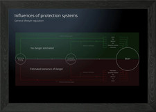 Protection Systems Diagram Framed Wall Art Poster Canvas Print Picture
