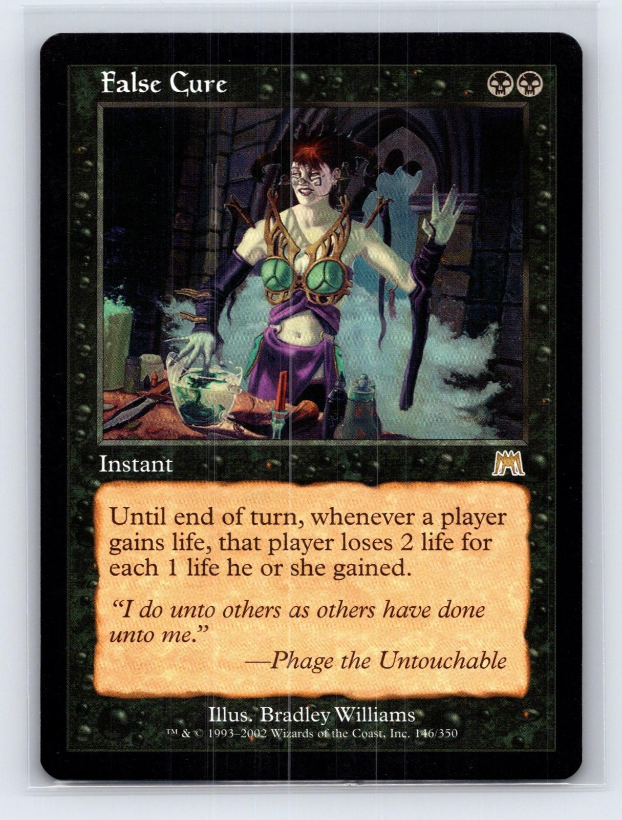 False Cure 146 Rare Onslaught Magic: The Gathering Lightly Played
