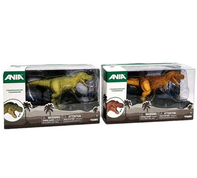 Ania Tyrannosaurus Rex 5.5'' Tomy T-Rex Dinosaur Orange & Green Figure Toy Set