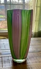 Vintage Teleflora Murano-style Art Glass Vase. 9”  Tall Excellent Condition