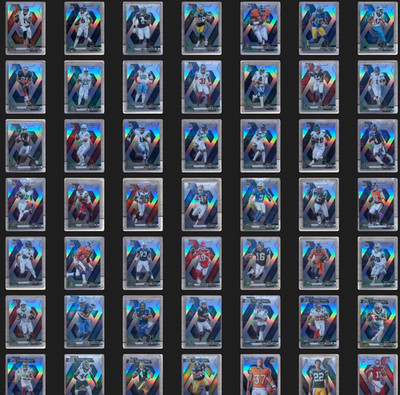 2025 Mosaic Football SILVER REFRACTORS - vets and rookies