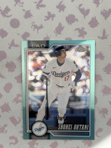 2026 Topps Chrome Shohei Ohtani Aqua Refractor 115/199 Dodgers #1