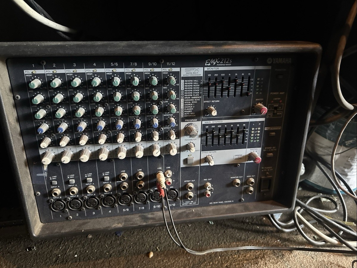 Yamaha EMX212S Powered Mixer Power Amp W/effects Emx212 Same