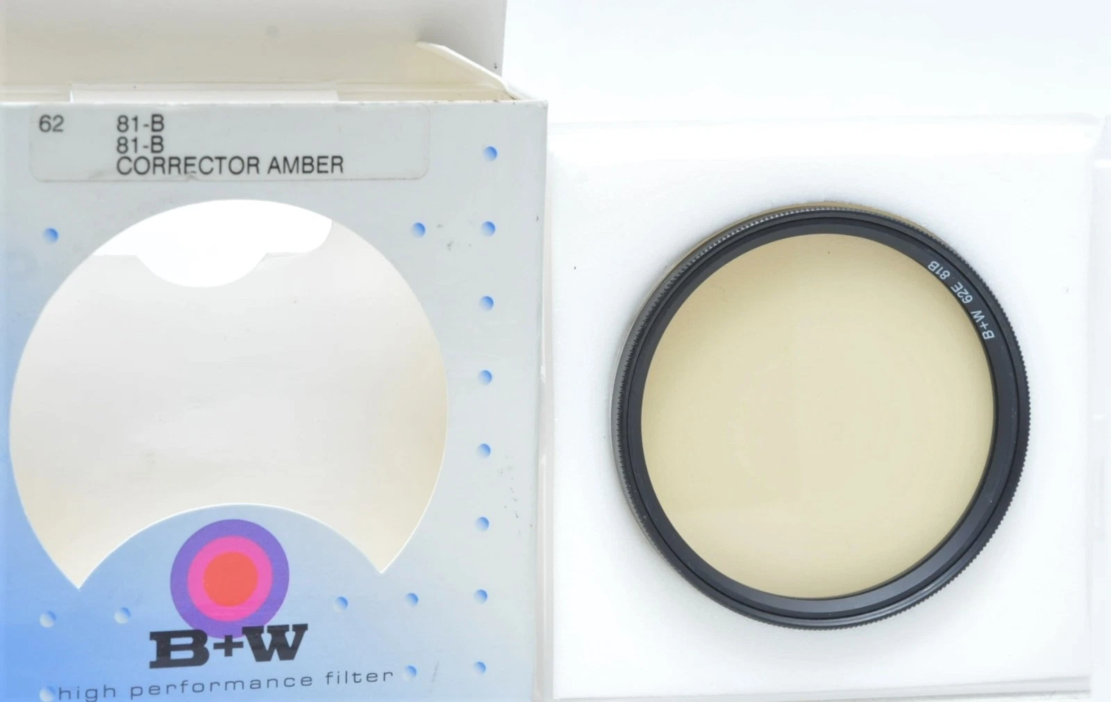 B+W Schneider 62MM 62E 81-B Corrector Amber Screw-In Lens Filter