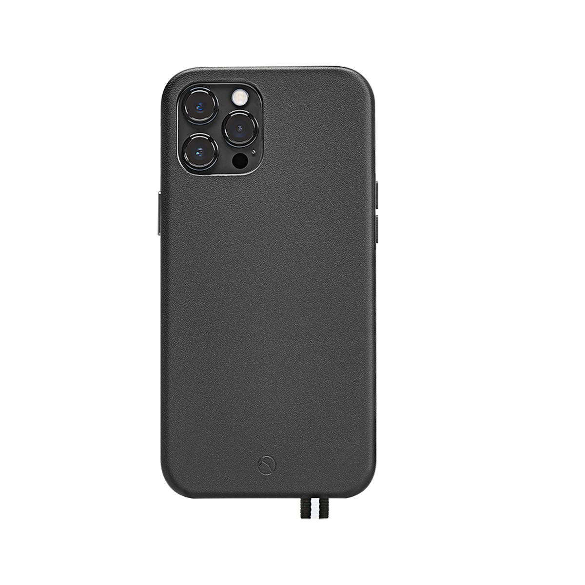 Coque iPhone 12 Pro Max ARTEFAKT Elysée cuir noir pour le bureau et voyage