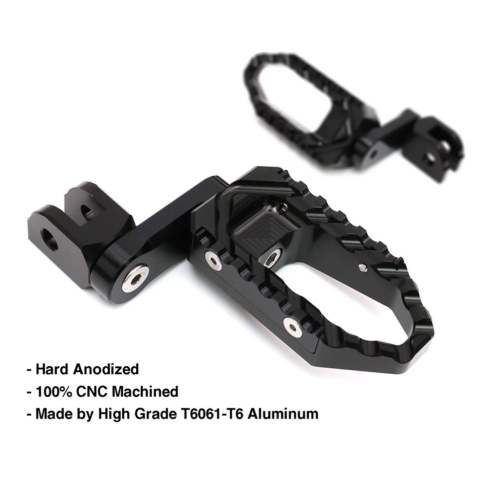 estriberas anchas delanteras inferiores negras TRC 40 mm para Ducati Sport 620 750 800 900 Foto 3 de 4