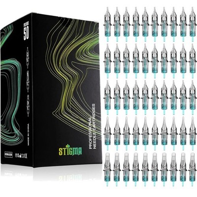 Tattoo Nadeln 50 Stk STIGMA RL12 3 5 7 RM 9 15 #10 Cartridges Einweg Mixed Set