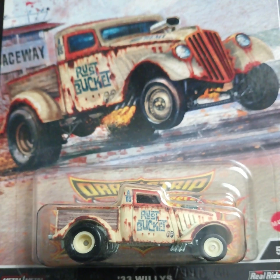 Hot Wheels DRAG STRIP DEMONS, '33 WILLYS, Premium, Car Culture, Rust Bucket, 2B Foto 4 de 4