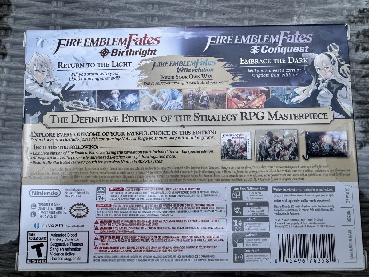 Fire Emblem Fates: Special Edition (Nintendo 3DS, 2016) for