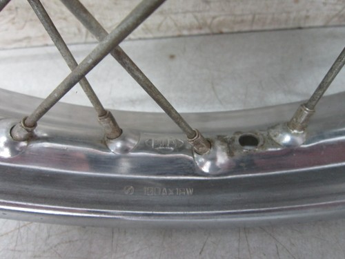 1966 Honda CB160 OEM Rear Wheel with Brake and Axle - Bild 2 von 15