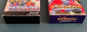 Fire Emblem Famicom 2-Game Set SNES Box & Manual Confirmed Working Used