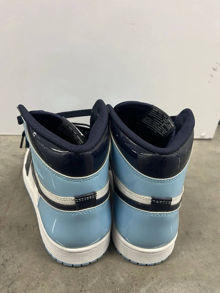 New No Box Nike Air Jordan 1 Retro High UNC Patent Leather CD0461-401 Size 8 - Image 3 of 4