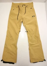 Thirtytwo Wooderson Snowboard Ski Pants Mens Small Wheat Tan