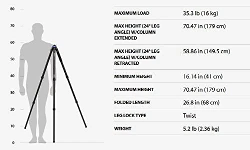 Benro TMA27A Mach3 AL Series 2 Tripod 3 Section Twist Lock Monopod Conversion. - Image 2 of 4