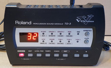 🤖🥁 Roland V DRUMS TD-3 drum brain module PSU & mount midi I/O 808 E*D*S 🤖🥁