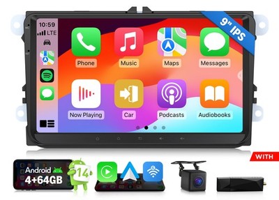 Eonon Android 14 Autoradio DAB+ Apple CarPlay Für VW Passat CC Golf 5 6 Scirocco