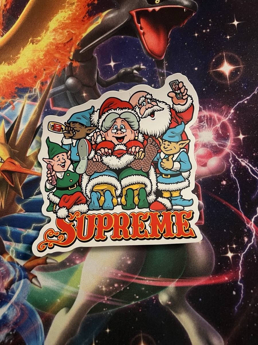 Supreme Naughty Santa sticker | eBay