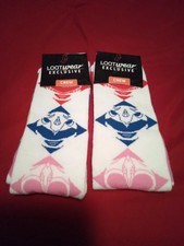 2 PAIRS Loot Crate Exclusive Mighty Morphin Power Rangers Socks Size 6-12 NEW