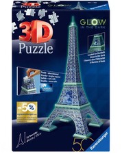 Puzzle - Eiffelturm Glow-In-The-Dark Edition -  216 Teile - 3D