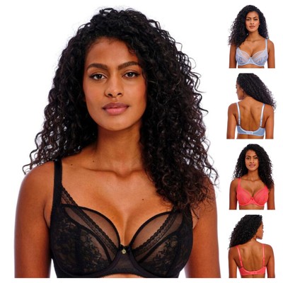 Freya Sydnie BH High Apex Plunge Spitze Bügel ungepolstert transparent BH 402821