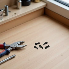  120 Sets Glass Clip Fixing Buckle Cabinet Retainer Clips Bracket