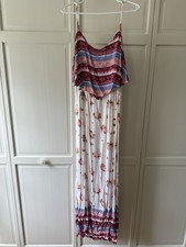 NWT Mudd Flounce Woven Maxi Dress