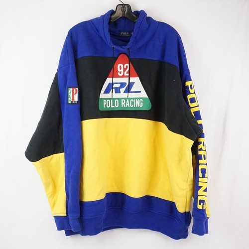Polo Ralph Lauren - 92 RL Polo Racing Funnelneck Sweatshirt - Men's XXL