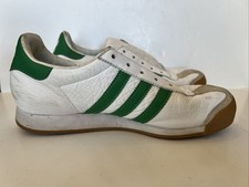 Vtg Adidas SAMOA 679594 White Green Stripe 2004 Men Size 8, UK 6.5, EU 40