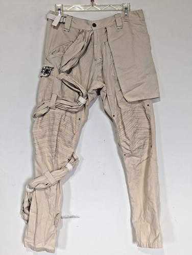 PSYLO Women Alt Skirt Pants Size M Cyber Goth Edgy Emo Punk Rave Festival Indie