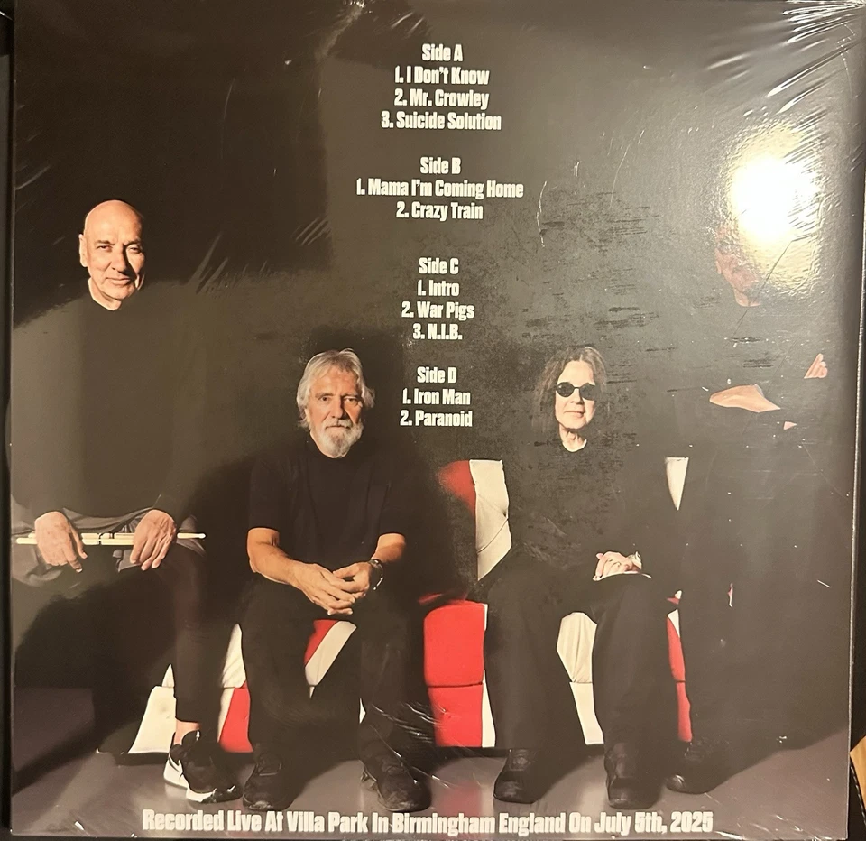 Ozzy Osbourne & Black Sabbath Back To The Beginning LIVE Vinyl 2 LP - Image 2 of 2