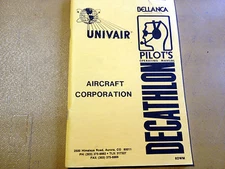1978-1979 Decathlon, Decathlon CS & Super Decathlon Pilot's Operating Manual