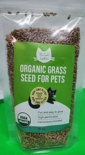 The Cat Ladies 100% Organic Cat 16oz Grass Seed Non GMO