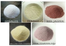 Natural Gemstone Fine Crushed Powder-Set of 5 for Jewelry making,Inlay,50 Ct
