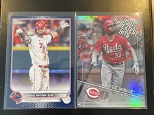 2022 Topps Series 1 JESSE WINKER 2021s Greatest Hits & Blue Parallel REDS