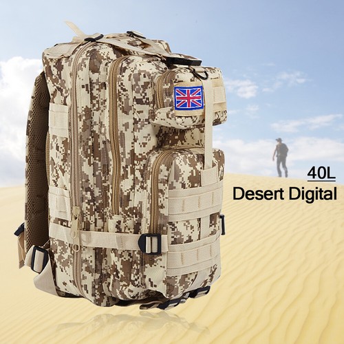 40 Liter Waterproof Outdoor Sports Bag Backpack Travel Hiking Camping Rucksack - Picture 18 of 20