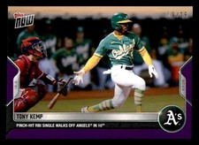 2022 Topps Now Purple Parallel #1011 Tony Kemp Athletics 19/25