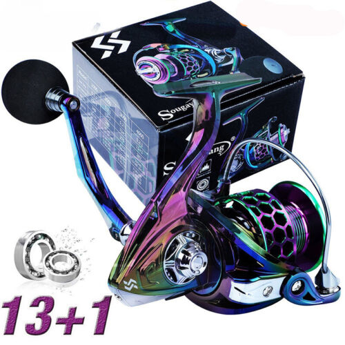Fishing Reels Ball Bearings Metal Spool Gear Carp Fishing Tackle Spinning New