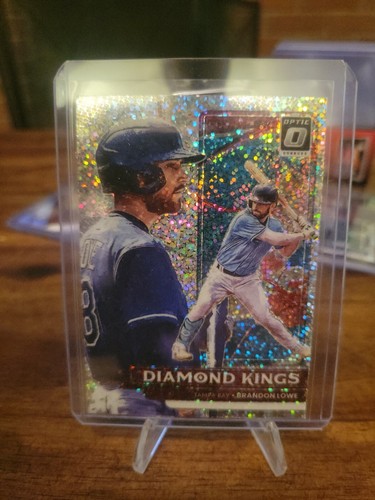 Brandon Lowe 2022 Panini Donruss Optic Diamond Kings White Sparkle Prizim!