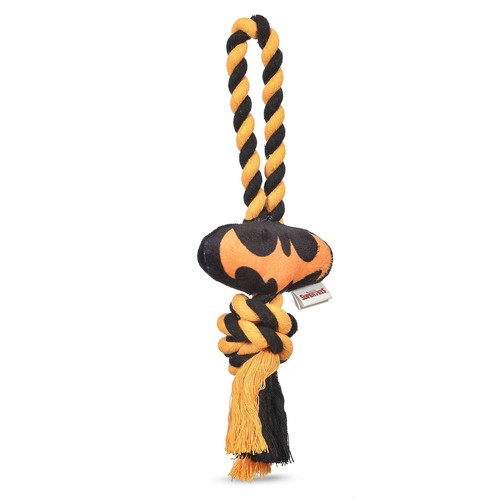 NUEVO DC Comics Superman y Batman Logo Perro Juguetes Conjunto de 2 Peluche Chirriante y Cuerda 9" - Imagen 2 de 10