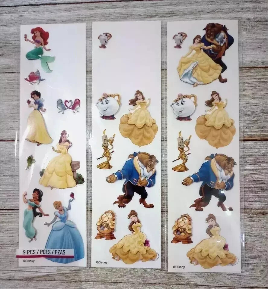 Disney Princess puffy stickers by EK Success - dimensional fun craft packs  