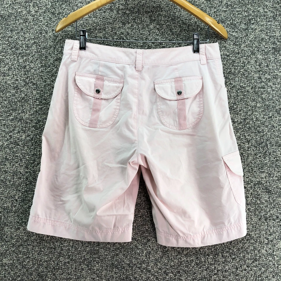 Pantalones Cortos Chinos Bogner Bermuda Rosa Claro Para Mujer Talla 8 Bolsillos con Cremallera 10" Entrepierna Foto 2 de 4